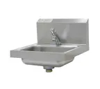 image of Advance Tabco 7-PS-72 17" Wall Mounted Hand Sink with Faucet - 20 gauge