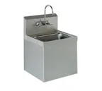 image of Advance Tabco 7-PS-747 17" Wall Mounted Hand Sink with Faucet & Apron/Skirt