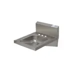 image of Advance Tabco 7-PS-751 20" Wall Mounted Hand Sink without Faucet - 18 gauge