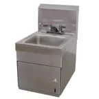 image of Advance Tabco 7-PS-88 12" Wall Mounted Hand Sink with Faucet, Soap & Towel Dispenser