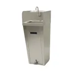 image of Advance Tabco 7-PS-96 17" Pedestal Mounted Hand Sink w/Hands Free Faucet & Single Foot Valve - 20 g