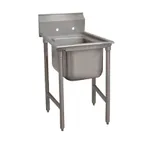 image of Advance Tabco 93-1-24 25" One Compartment Sink, 16"W x 20"L Bowl Without Drainboards