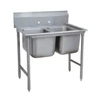 image of Advance Tabco 93-2-36 44" Two Compartment Sink, 16"W x 20"L Bowl Without Drainboard