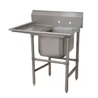 image of Advance Tabco 94-81-20-24L 50" One Compartment Sink, 20"W x 28"L Bowl With Left-Hand Drainboards