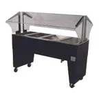 image of Advance Tabco B4-CPU-B 62"  Ice Cooled Portable Food Buffet Table with Open Base, (4) Pan
