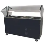 image of Advance Tabco BMACP4-B-SB 62" Mechanically Assisted Cold Pan Table w/ Enclosed Base, (4) Pan