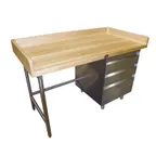 image of Advance Tabco BST-306R Bakers Top Work Table, 72"W X 30"D
