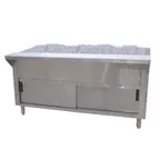 image of Advance Tabco CPU-2-DR 31"Ice-Cooled Table with Cabinet Base and Sliding Doors, (2) Pan