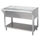 image of Advance Tabco CPU-2 31" Ice-Cooled Table with Undershelf, (2) Pan