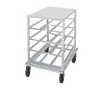 image of Advance Tabco CR10-72 Half Size Aluminum Mobile Can Rack with Aluminum Top, 72 Cans Size #10 Capacity