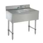 image of Advance Tabco CRB-31C 36" Underbar Sink Units, 1 Compartment with 2 Drainboards