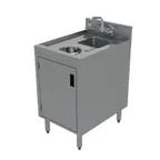 image of Advance Tabco CRDW-18 Underbar Basics Dump Sink with Waste Cabinet, 18"W X 21"D