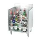 image of Advance Tabco CRLR-12, 12" Stainless Steel Liquor Display Cabinet, 5 Steps, (15) bottle capacity