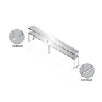 image of Advance Tabco CU-18-144-2 Overshelf, Double, 144"W X 18"D
