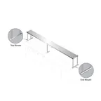 image of Advance Tabco CU-18-72 72" Table-Mounted Overshelf