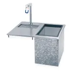 image of Advance Tabco D-24-WSIBL-X Drop-in Water Station with Ice Bin, 23 lb Capacity 