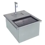 image of Advance Tabco D-24-WSIBL2-X Drop-in Water Station with Ice Bin, 50 lb Capacity 