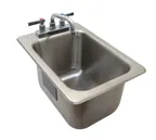 image of Advance Tabco DBS-1 Bar Sink, Drop-In, 13"W X 19"D (Overall)