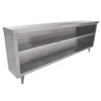 image of Advance Tabco DC-185 Dish Cabinet Open Base with Mid-Shelf, 18 Gauge Stainless Steel / 60"x18"