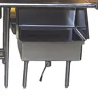 image of Advance Tabco DTA-82 Dump Sink, Mounted Under Dish Table, 15" X 20" X 8" Bowl