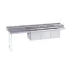 image of Advance Tabco DTC-3-1620-96L 95" Dishtable with Potsinks, 35" Left Drainboard, 3 Bowls