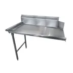 image of Advance Tabco DTC-S70-96L-X 95" Clean Straight Dishtable w/ Left Table, 10.5" Backsplash