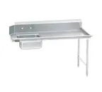 image of Advance Tabco DTS-S70-120R 119" Straight Soiled Dishtable w/ Right Table, Pre-Rinse Sink, Crossrails