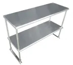 image of Advance Tabco EDS-18-60-X Special Value Double Overshelf, Table Mounted