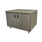 image of Advance Tabco EHB-SS-245 60" Cabinet Base Hinged Doors Work Table