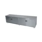 image of Advance Tabco EHB-SS-3010 120" Cabinet Base Hinged Doors Work Table with 4 Doors