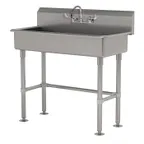 image of Advance Tabco FC-FM-1-ADA-F 40" Freestanding Hand Sink with Wrist Faucet - 16 gauge