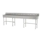 image of Advance Tabco FC-FM-120 120" Freestanding Multi-Station Hand Sink without Faucet - 16 gauge