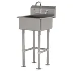 image of Advance Tabco FC-FM-2219-F 23" Freestanding Hand Sink with Faucet - 16 gauge