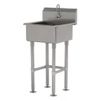 image of Advance Tabco FC-FM-2219EF 23" Freestanding Hand Sink with e-Faucet - 16 gauge