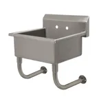 image of Advance Tabco FC-WM-2219 23" Wall Mounted Hand Sink without Faucet - 16 gauge