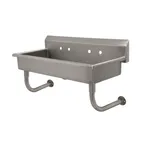image of Advance Tabco FC-WM-40 40" Wall Mounted Multi-Station Hand Sink without Faucet - 16 gauge