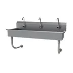 image of Advance Tabco FC-WM-60EFADA 60" Wall Mounted Multi-Station Hand Sink with e-Faucet - 16 gauge