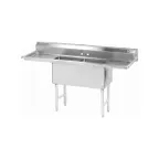 image of Advance Tabco FS-2-2030-24RL Two Compartment Sink, 20"W x 30"L Bowl With 2 Drainboards