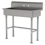 image of Advance Tabco FS-FM-1-ADA 40" Freestanding Hand Sink without Faucet - 14 gauge