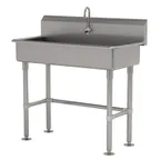 image of Advance Tabco FS-FM-1-EFADA 40" Freestanding Hand Sink with e-Faucet - 14 gauge