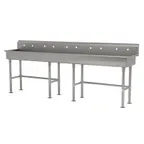 image of Advance Tabco FS-FM-100-ADA 100" Freestanding Multi-Station Hand Sink without Faucet - 14 gauge