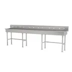 image of Advance Tabco FS-FM-120-ADA 120" Freestanding Multi-Station Hand Sink without Faucet - 14 gauge