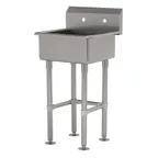 image of Advance Tabco FS-FM-2721 27" Freestanding Hand Sink without Faucet - 14 gauge