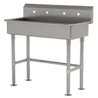 image of Advance Tabco FS-FM-40-ADA 40" Freestanding Multi-Station Hand Sink without Faucet - 14 gauge