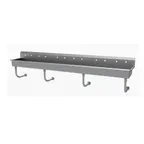image of Advance Tabco FS-WM-120-ADA 120" Wall Mounted Multi-Station Hand Sink without Faucet - 14 gauge