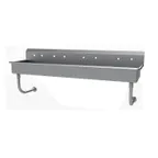 image of Advance Tabco FS-WM-80-ADA 80" Wall Mounted Multi-Station Hand Sink without Faucet - 14 gauge