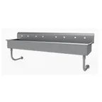 image of Advance Tabco FS-WM-80 80" Wall Mounted Multi-Station Hand Sink without Faucet - 14 gauge