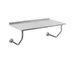 image of Advance Tabco FSS-W-304 Wall-Mount Work Table, 48" X 30" - Bullnose Edge / 14 gauge