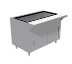 image of Advance Tabco HDCPU-5-DR 77" Heavy-Duty Ice-Cooled Table w/ Enclosed Base and Sliding Doors,  (5) Pan