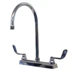 image of Advance Tabco K-134 Faucet, Heavy Duty, 8” Oc Deck Mounted with Wrist Handles